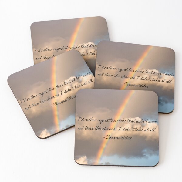 Item preview, Rainbow Storm with Simone Biles Quote designed and sold by noisyduck.