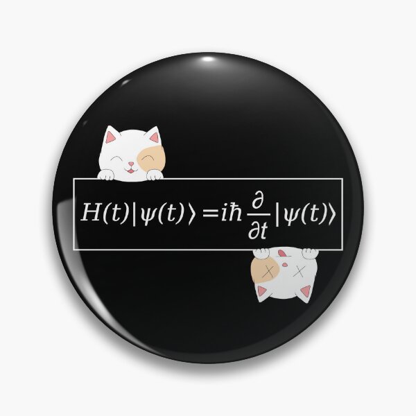 Item preview, Schrödinger Equation, cat dead and alive, quantum mechanics designed and sold by FABulousStudio.