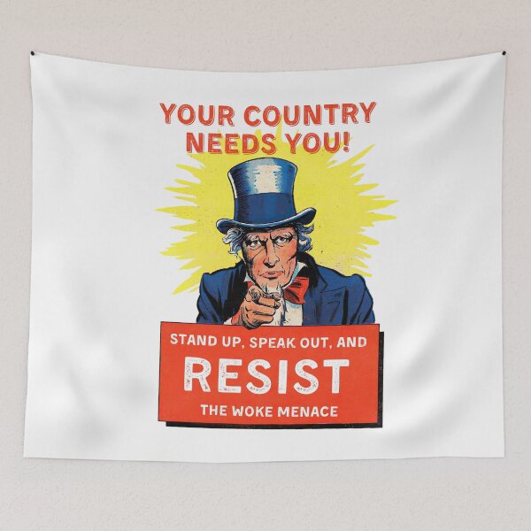 Item preview, Resist Wokeness - Free Speech, Patriotic American Tshirt & Gifts designed and sold by TWTees.