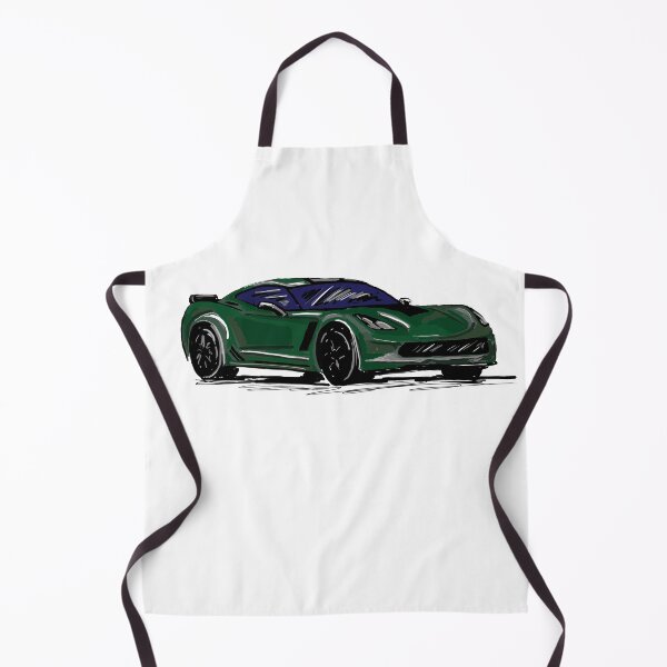 Item preview, Green Hand Drawn Sportscar Sketch designed and sold by laughingwillows.