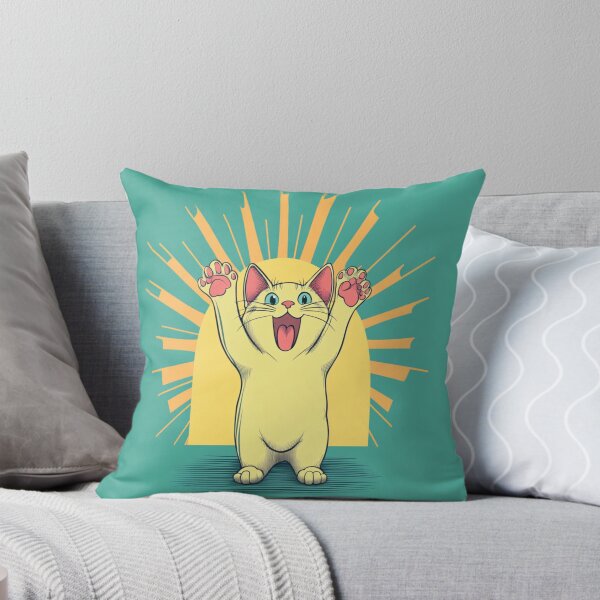 Item preview, Radiant Happy Cat Spreading Positive Vibes designed and sold by memememescat.