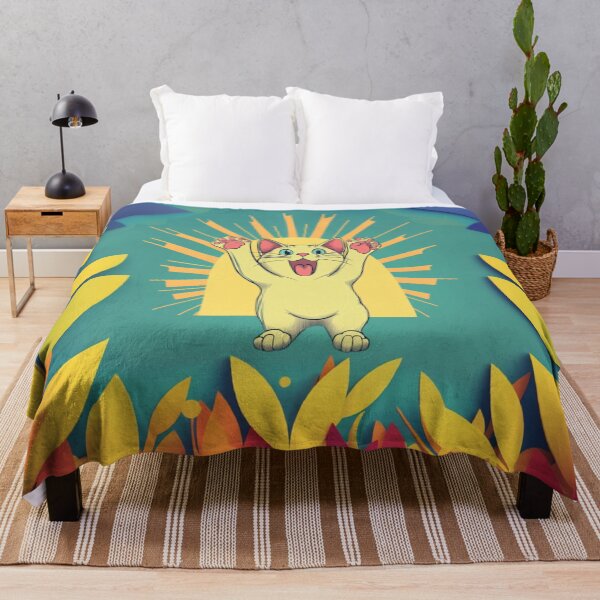 Item preview, Radiant Happy Cat Spreading Positive Vibes designed and sold by memememescat.