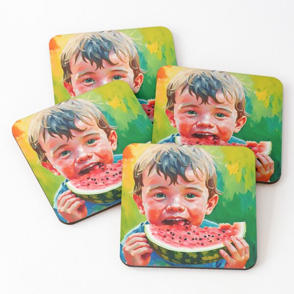 Item preview, Watermelon green child summer simple happy red designed and sold by medo306090.