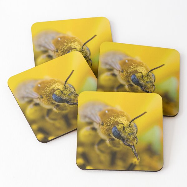 Item preview, Closeup of bee covered in pollen designed and sold by Cblifeisgood.