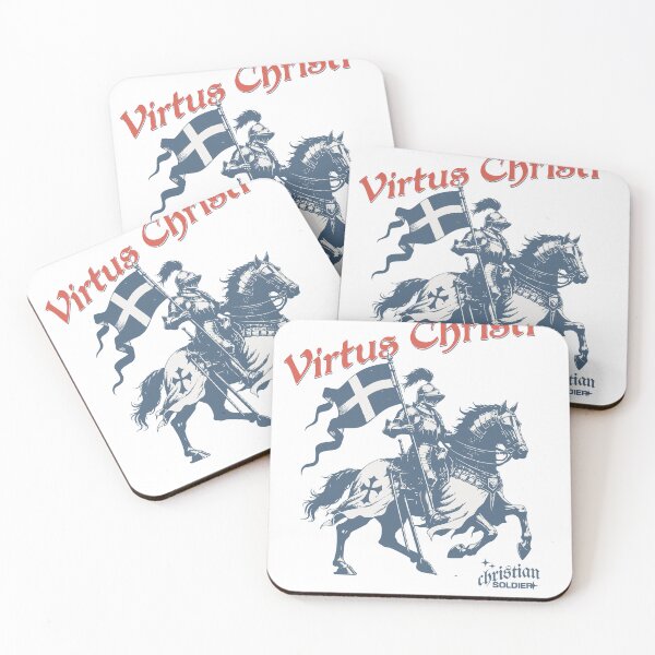 Item preview, Virtus Christi - Virtue Of Christ - Christian Knight On Horseback designed and sold by TWTees.
