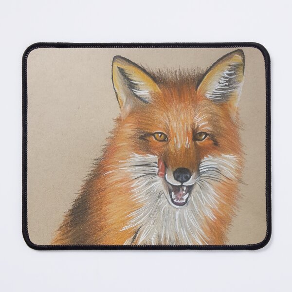 Item preview, Red Fox UK wildlife pencil drawing designed and sold by CreativelySophG.