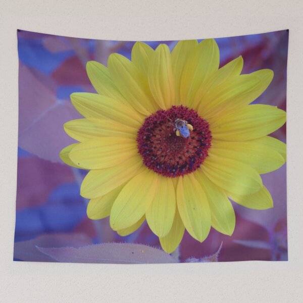 Item preview, Bee on sunflower in IR Chrome designed and sold by Cblifeisgood.