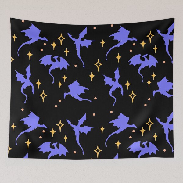 Item preview, Fantasy Dragons and Stars Pattern Seamless designed and sold by literartyghost.
