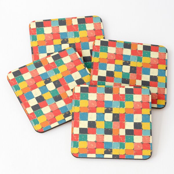 Item preview, Retro Geometric Colorful Checkered Pattern designed and sold by VoyteksDesigns.
