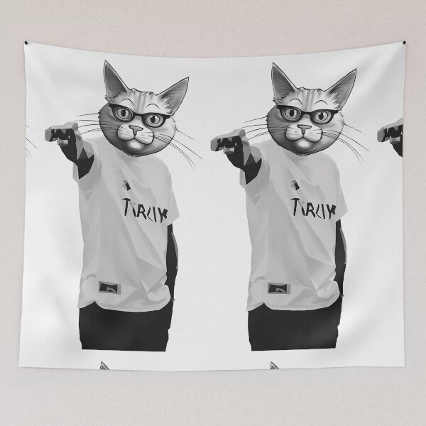 Item preview, Yusuf Cat Dikec - Turkish shooter funny fanart designed and sold by EmeraldeaDesign.