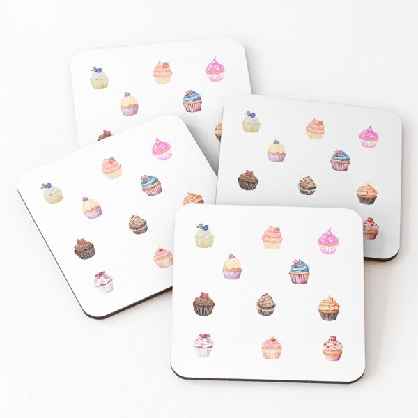 Item preview, Watercolor Cupcake Collection designed and sold by silviaol.