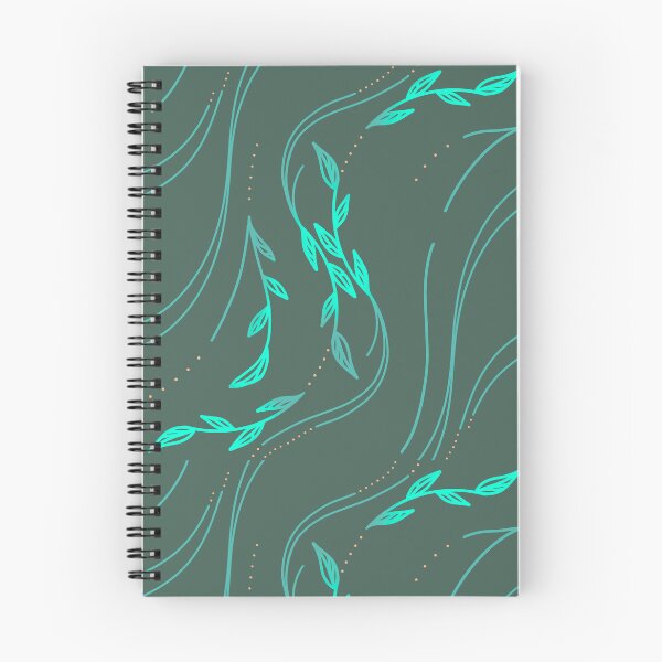 Item preview, Seamless soft waving leaf line pattern designed and sold by literartyghost.