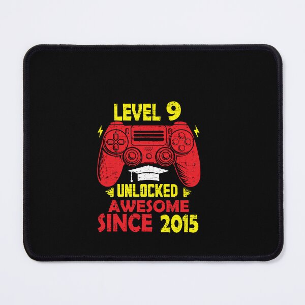 Item preview, Level 9 Unlocked Awesome Since 2015 9th Birthday Gaming designed and sold by Papinour.