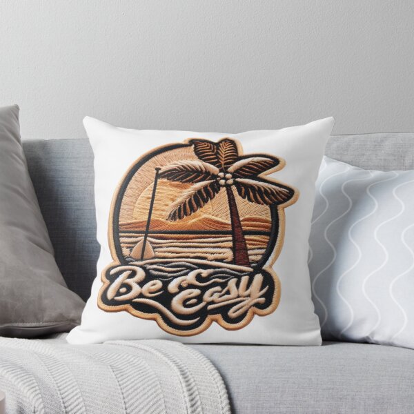 Item preview, "Be Easy" with paddle at the beach designed and sold by Cosmic-Carps.