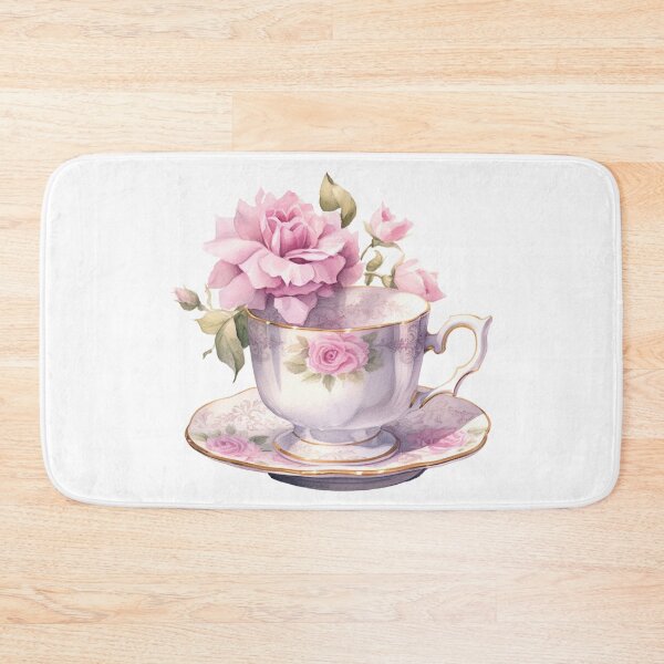 Item preview, Vintage teacup princesscore Floral Tea - Pink rose regencycore baroque designed and sold by Fantasy Cache.
