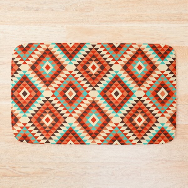 Item preview, Traditional Aztec kilim autumn designed and sold by Dana Du.