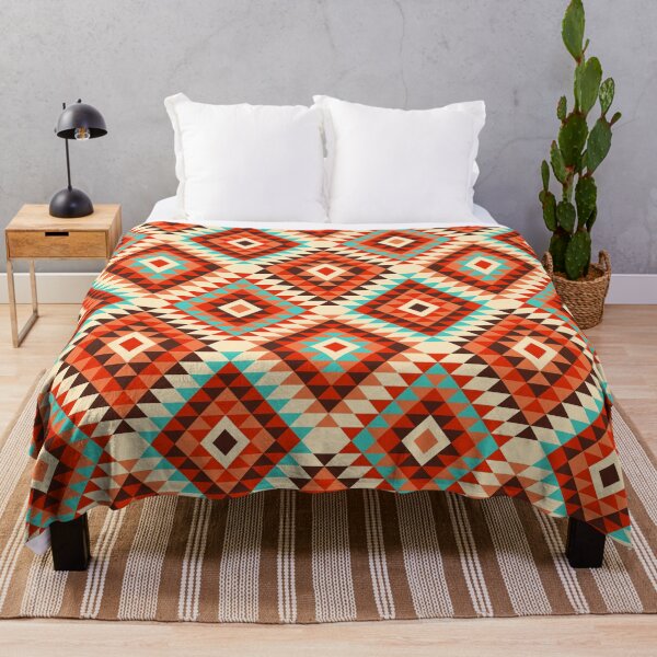 Item preview, Traditional Aztec kilim autumn designed and sold by Dana Du.