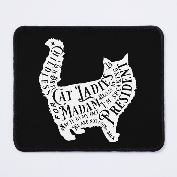 Item preview, Copy of Black Cat Silhouette With Quotes From 2024 Election -,la / Comma la / Kamala / Kamala Harris designed and sold by franzandsabina.
