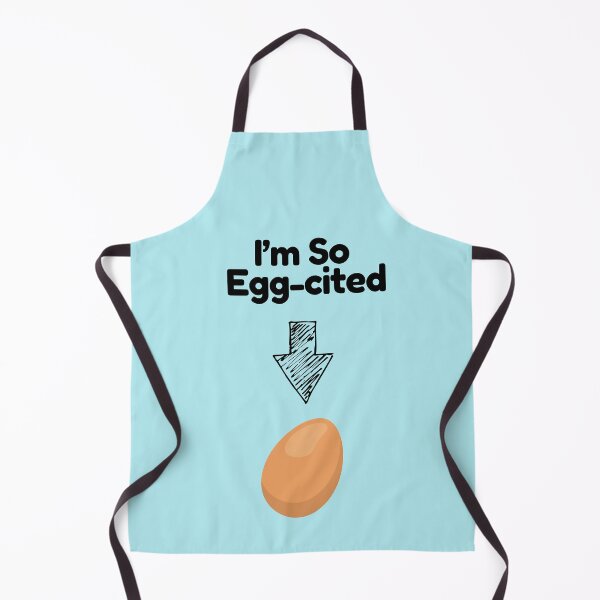 Item preview, I’m So Egg-cited Funny Pun designed and sold by BlissfulPrintz.