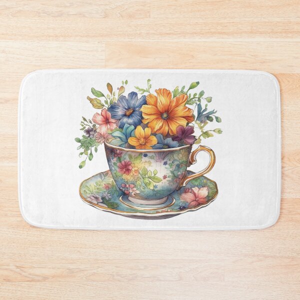 Item preview,  Vintage Teacup Floral Tea royalcore -  teacup regencycore cozy designed and sold by Fantasy Cache.