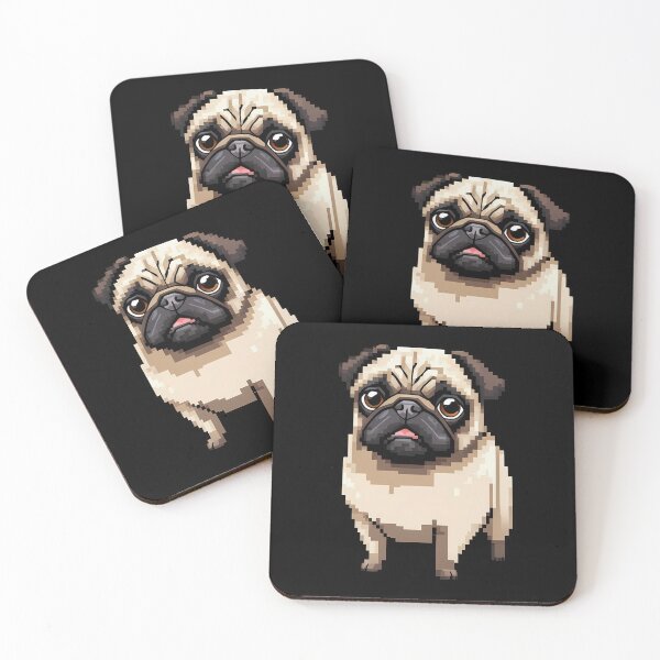 Item preview, Cute 8-Bit Pixel Pug Dog Retro Gamer Design designed and sold by andasanc14.