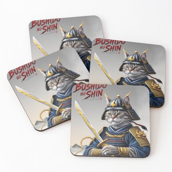 Item preview, Samurai Cat: Noble Feline Defender in Japanese Warrior Style designed and sold by Kamal Khajeb.