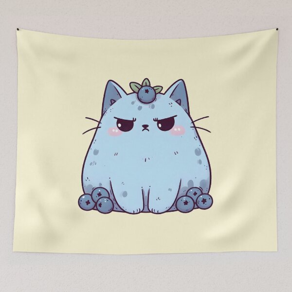 Item preview, Blueberry Cat designed and sold by Anna Halasek.