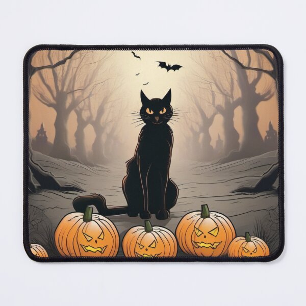 Item preview, Black Cat on Halloween Night designed and sold by TeachersCubby.