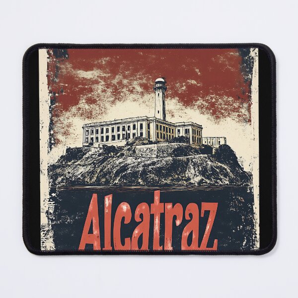 Item preview, Alcatraz Vintage Travel Poster designed and sold by Boddicca.