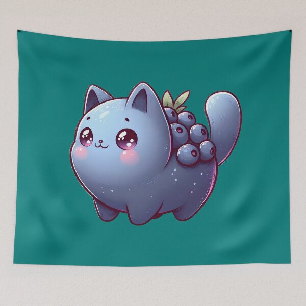 Item preview, Blueberry Cat designed and sold by Anna Halasek.