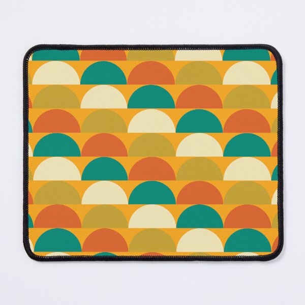 Item preview, Mid-century geometric crescents in retro colors, geometric abstract symbols in earth colors. designed and sold by DesignsArtColor.
