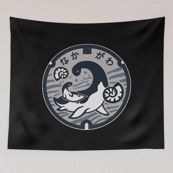 Item preview, Nakagawa Town Manhole Cover Art 2 designed and sold by Musashi1996Art.