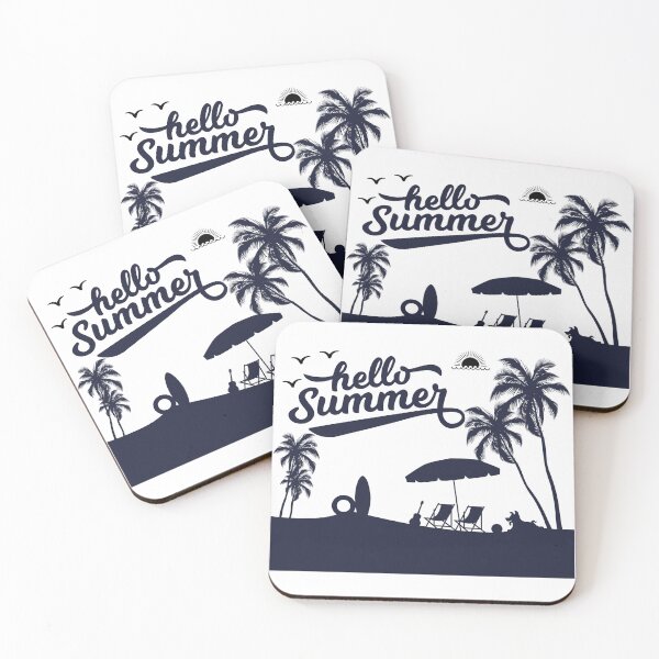 Item preview, Minimalist Summer, Hello Summer Monochrome Beach Scene  Tee designed and sold by SARJOU.