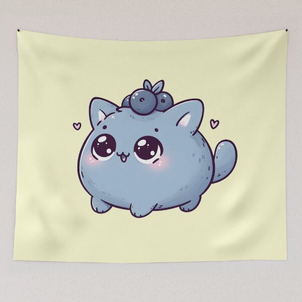 Item preview, Blueberry Cat designed and sold by Anna Halasek.