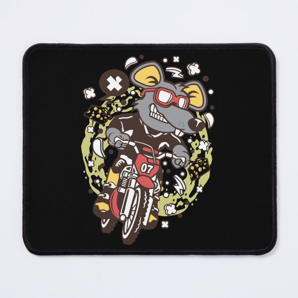 Item preview, rat motocross rider designed and sold by ManikRaja.