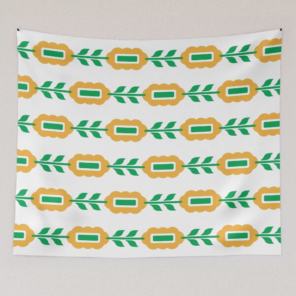 Item preview, Orange Elongated Floral Pattern designed and sold by MadeByGeeClowes.