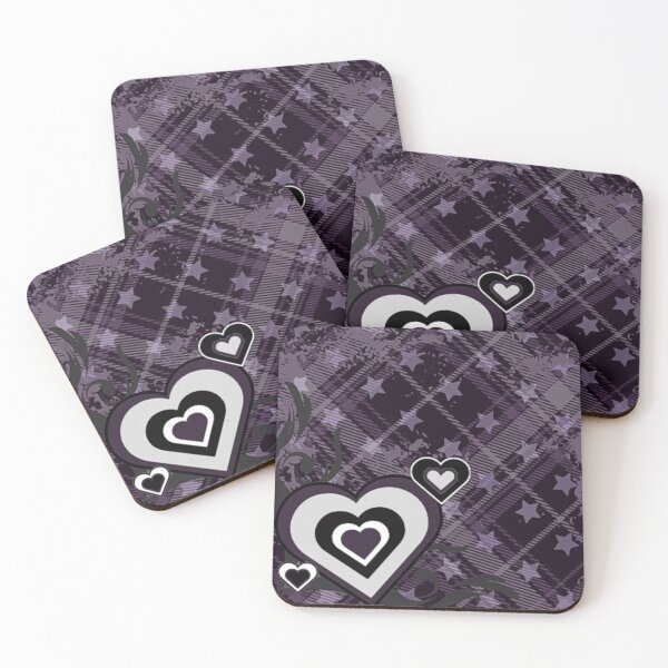 Item preview, purple scene heart plaid frutiger metro design designed and sold by meuliasshop.