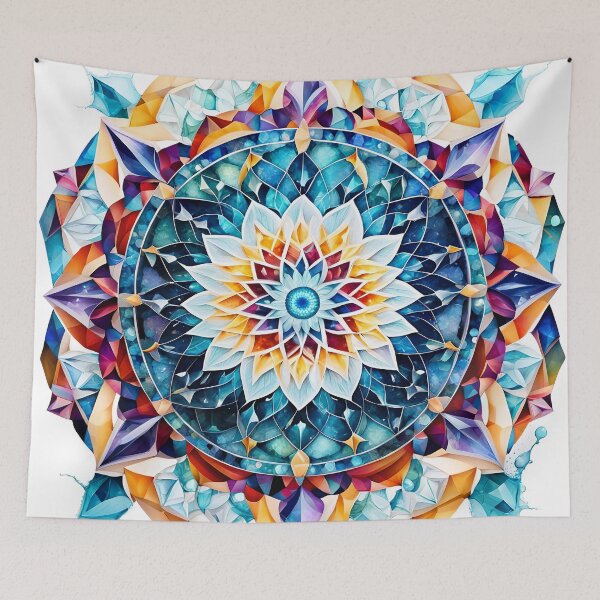 Item preview, Cosmic Eclipse: Celestial Luminescence Mandala designed and sold by MandalasShops.