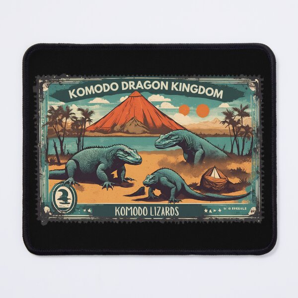Item preview, Vintage Komodo Dragon Komodo Animals in the Jurassic Period designed and sold by FociCreate.