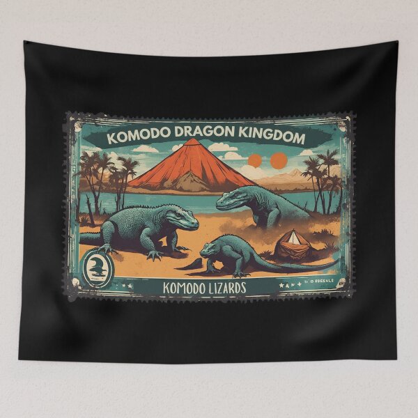 Item preview, Vintage Komodo Dragon Komodo Animals in the Jurassic Period designed and sold by FociCreate.