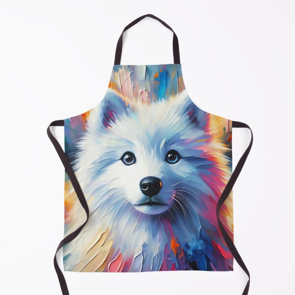 Item preview, American Eskimo Dog Acrylic Print Pet Portrait Pet Lovers designed and sold by Puppy Puzzles Plus.