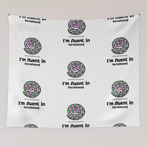 Item preview, I’m fluent in Parseltongue (Black) T-shirt designed and sold by Akira-closet.