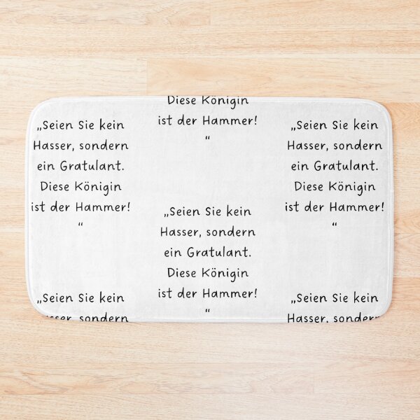 Item preview, “Seien Sie kein Hasser, sondern ein Gratulant. Diese Königin ist der Hammer!” | Handwritten-Style Font | Minimalistic designed and sold by RM-Journey.