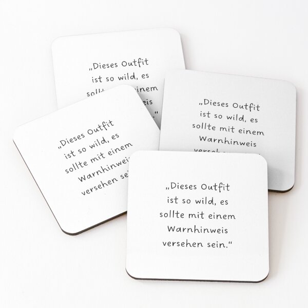 Item preview, “Dieses Outfit ist so wild, es sollte mit einem Warnhinweis versehen sein.” | Handwritten-Style Font | Minimalistic designed and sold by RM-Journey.