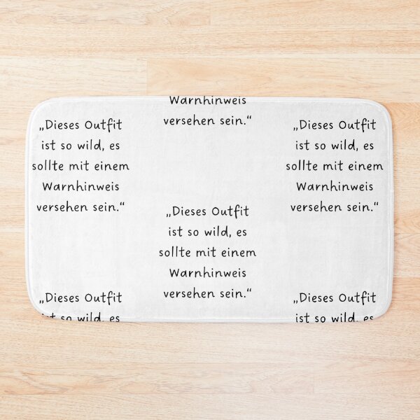 Item preview, “Dieses Outfit ist so wild, es sollte mit einem Warnhinweis versehen sein.” | Handwritten-Style Font | Minimalistic designed and sold by RM-Journey.