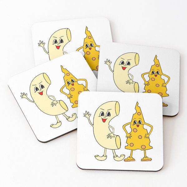 Item preview, Funny Mac And Cheese Characters designed and sold by Sartoris Art.