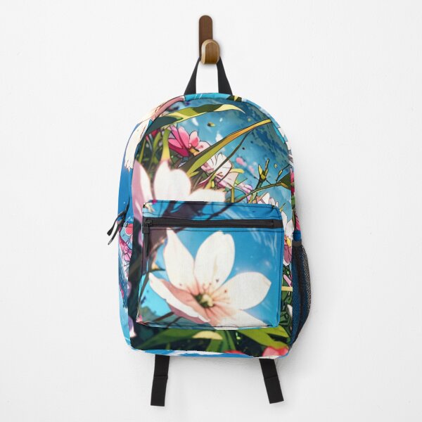 Artikelvorschau, Rosa Blumen und blauer Himmel. entworfen und verkauft von PatDoArt.