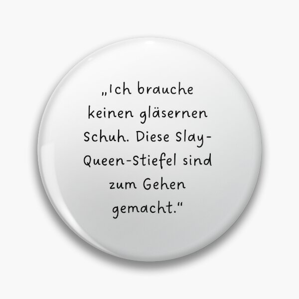 Item preview, “Ich brauche keinen gläsernen Schuh. Diese Slay-Queen-Stiefel sind zum Gehen gemacht.” | Handwritten-Style Font | Minimalistic designed and sold by RM-Journey.