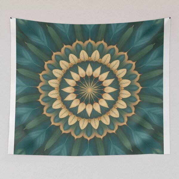 Item preview, "Green Renewal: Eucalyptus Mandala" designed and sold by anahimar1418.