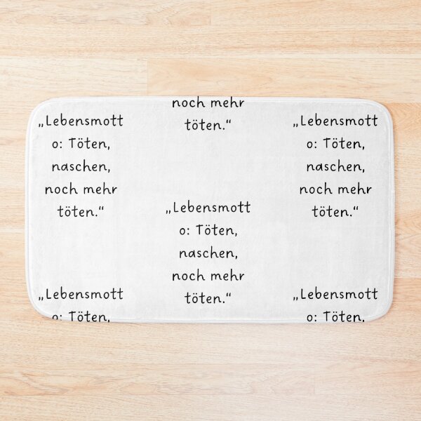 Item preview, “Lebensmotto: Töten, naschen, noch mehr töten.” | Handwritten-Style Font | Minimalistic designed and sold by RM-Journey.